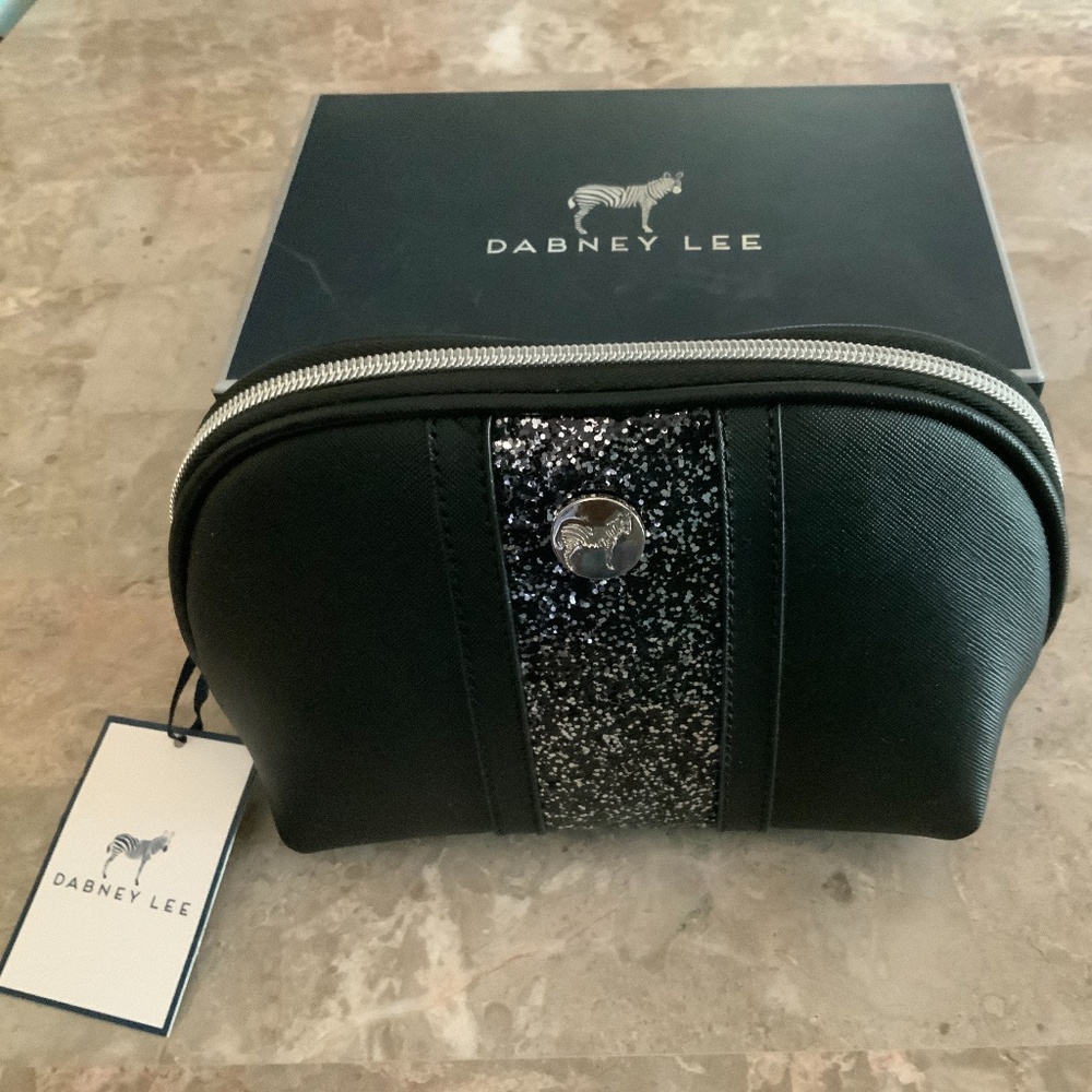 New in Box DABNEY LEE Glitter Accent Cosmetic Bag